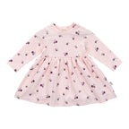Plums Baby dress - Babykleid, hellrosa bedruckt