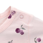Plums Baby dress - Babykleid, hellrosa bedruckt