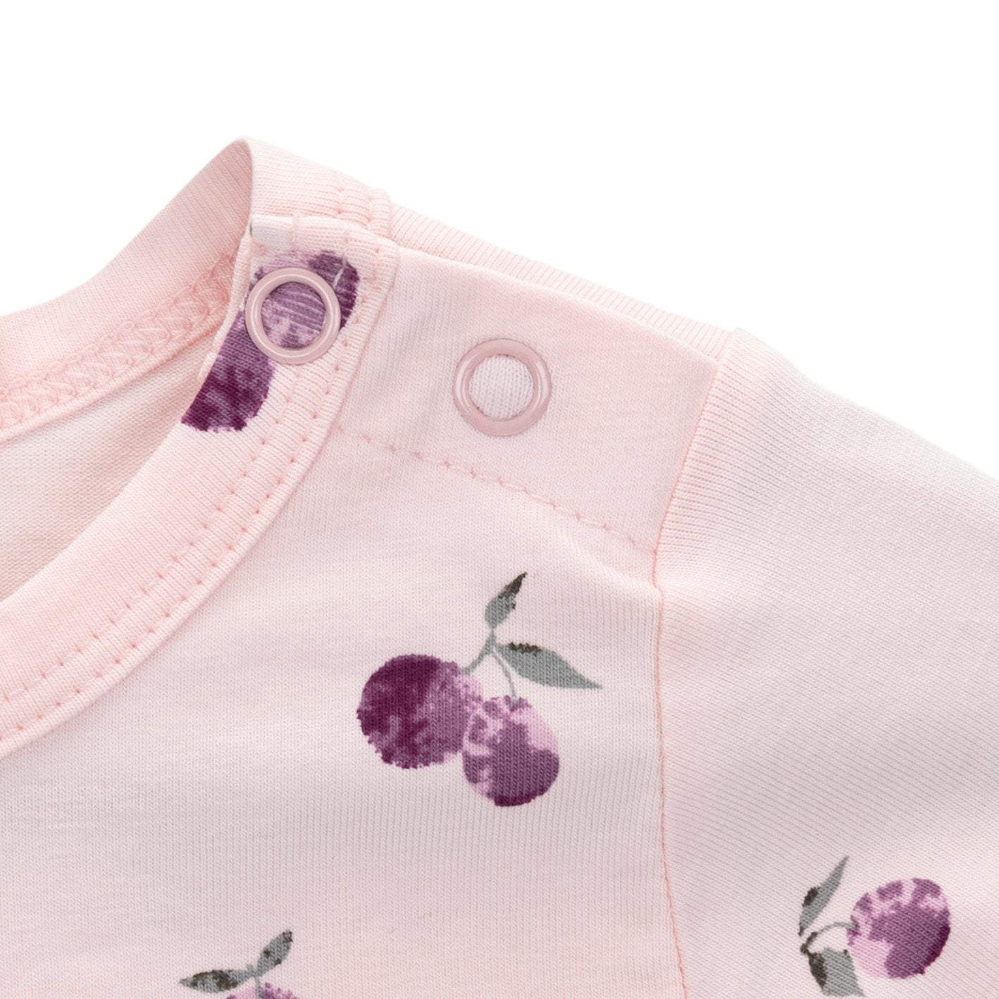 Plums Baby dress - Babykleid, hellrosa bedruckt