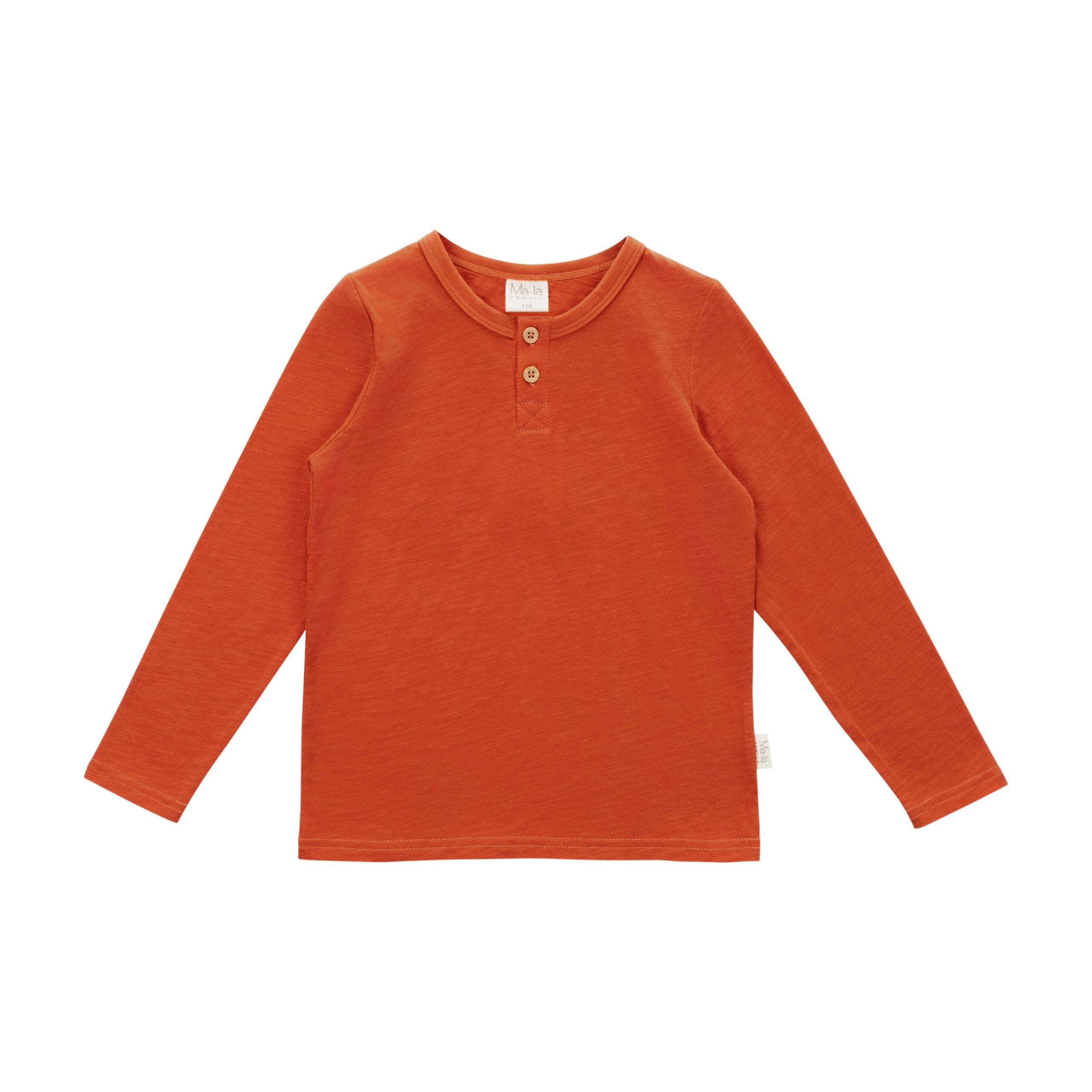 Ma-ia Logan Shirt rust red - Langarmshirt in rostrot