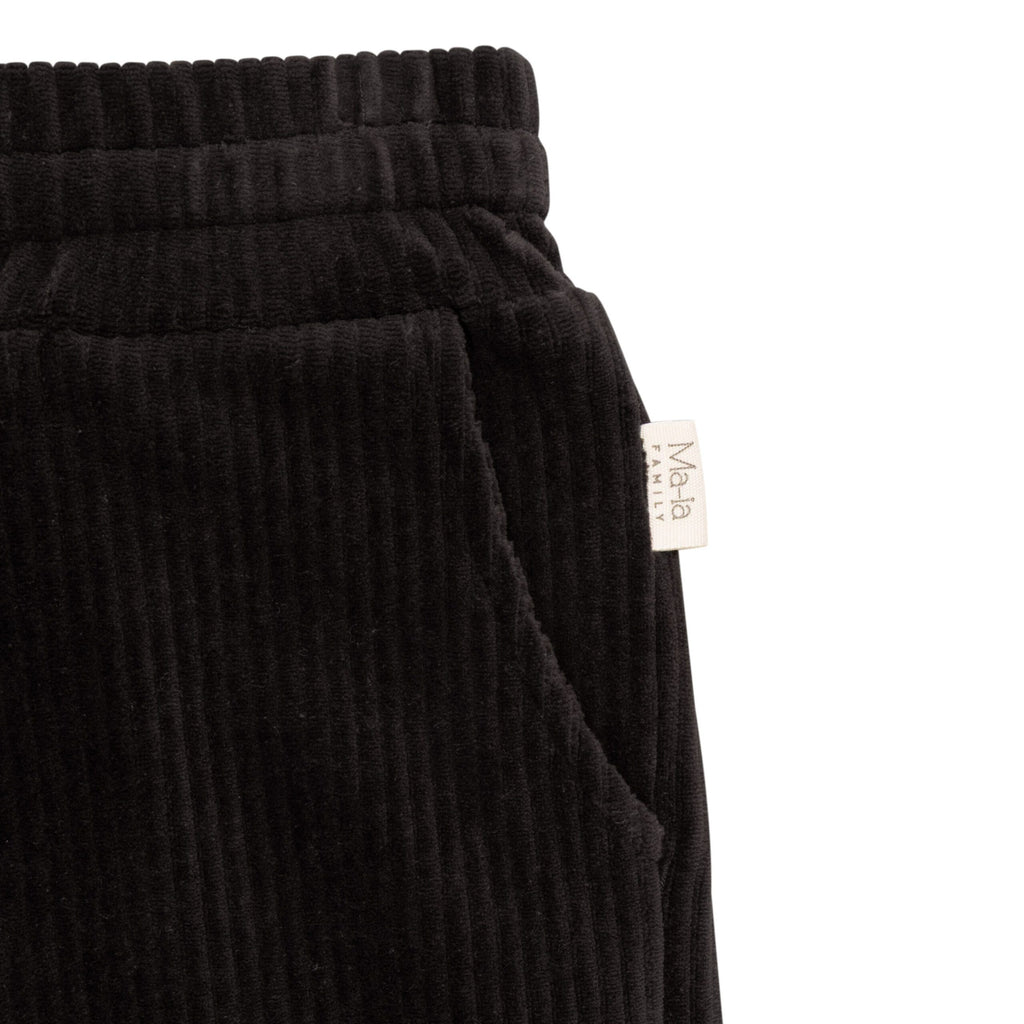 Ma-ia Merri Trousers taupe Feincordjersey Hose in braun