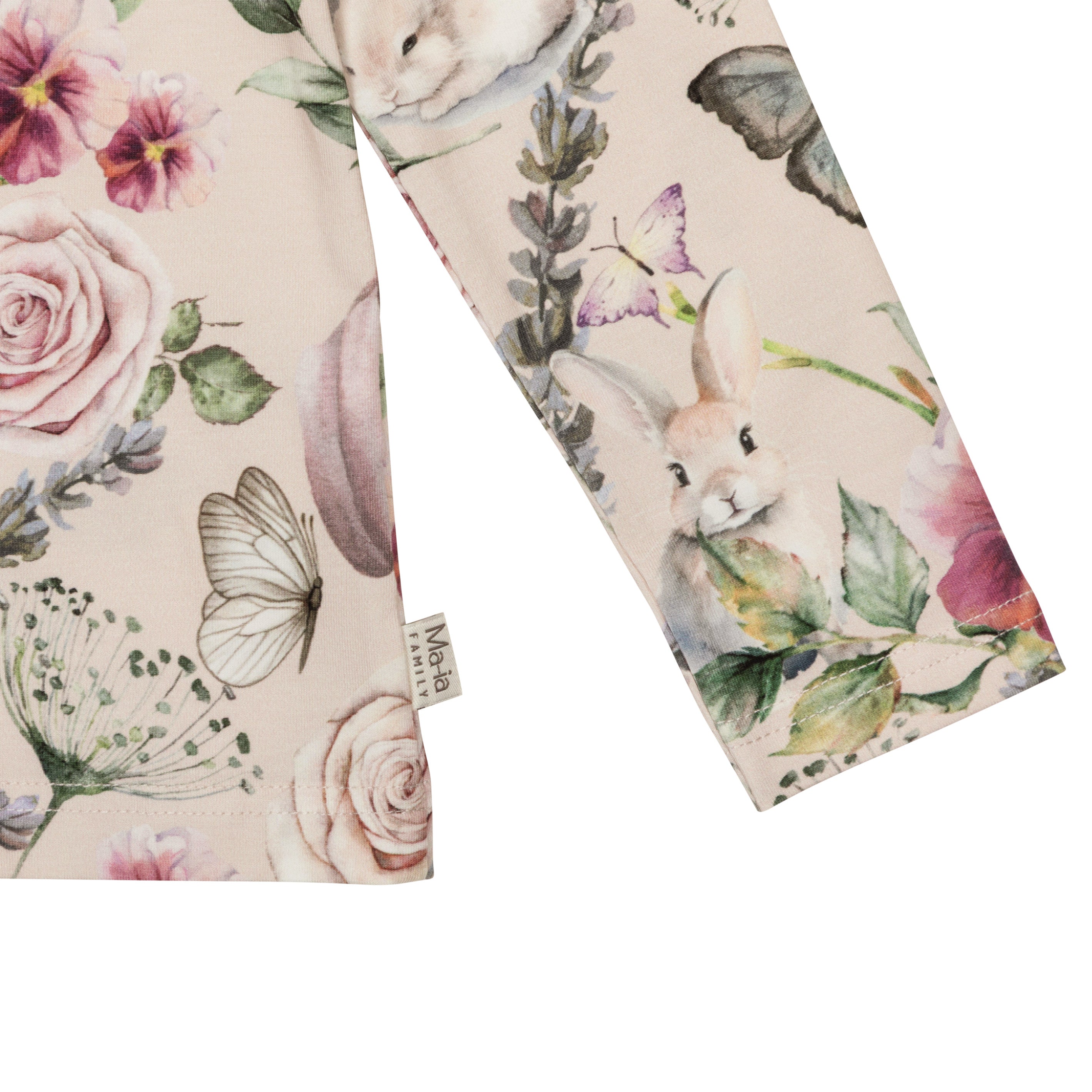 Ma-ia Family Violet Shirt mit Rüschendetails und romantischem Blumenprint