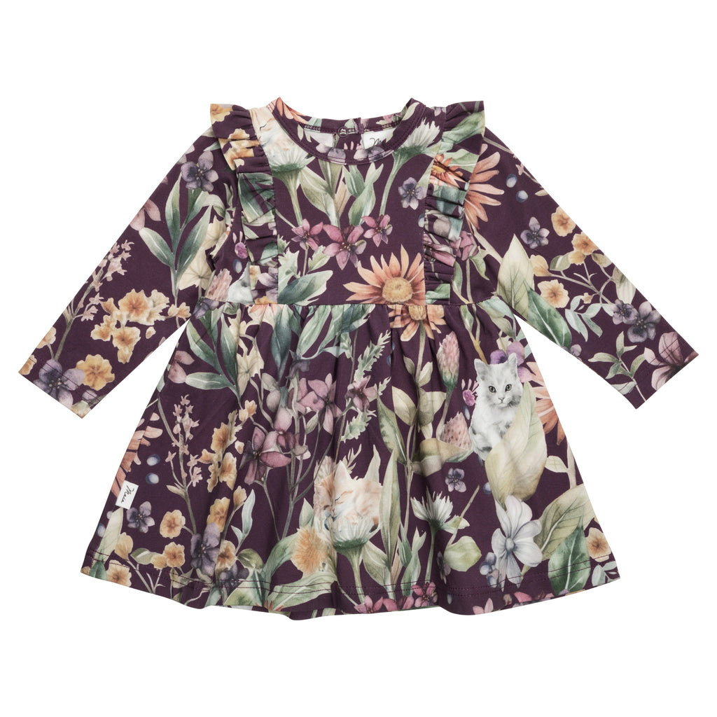 Ma-ia Family - Babykleid Catmint Dress - "Katzenminze Babykleid" violet