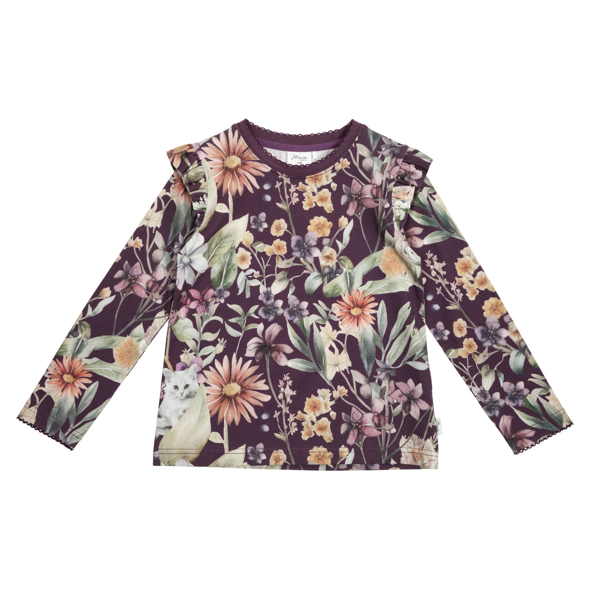 Ma-ia Family - Catmint Shirt mit Rüschen