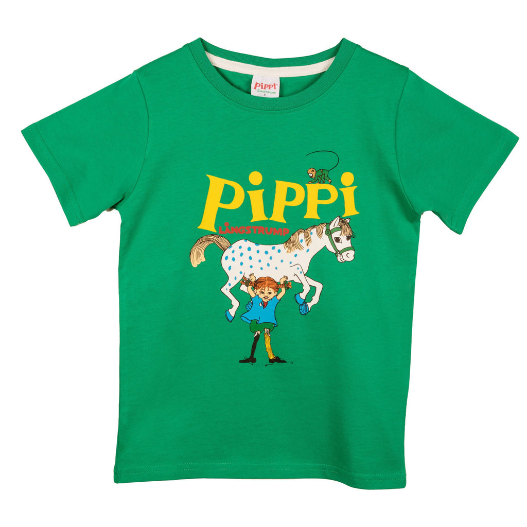 Martinex - Pippi Langstrumpf T-Shirt grün noch in Gr. 86/92 und Gr. 146/152 vorrätig!