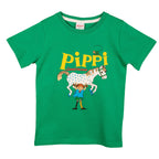 Martinex - Pippi Langstrumpf T-Shirt grün noch in Gr. 86/92 und Gr. 146/152 vorrätig!