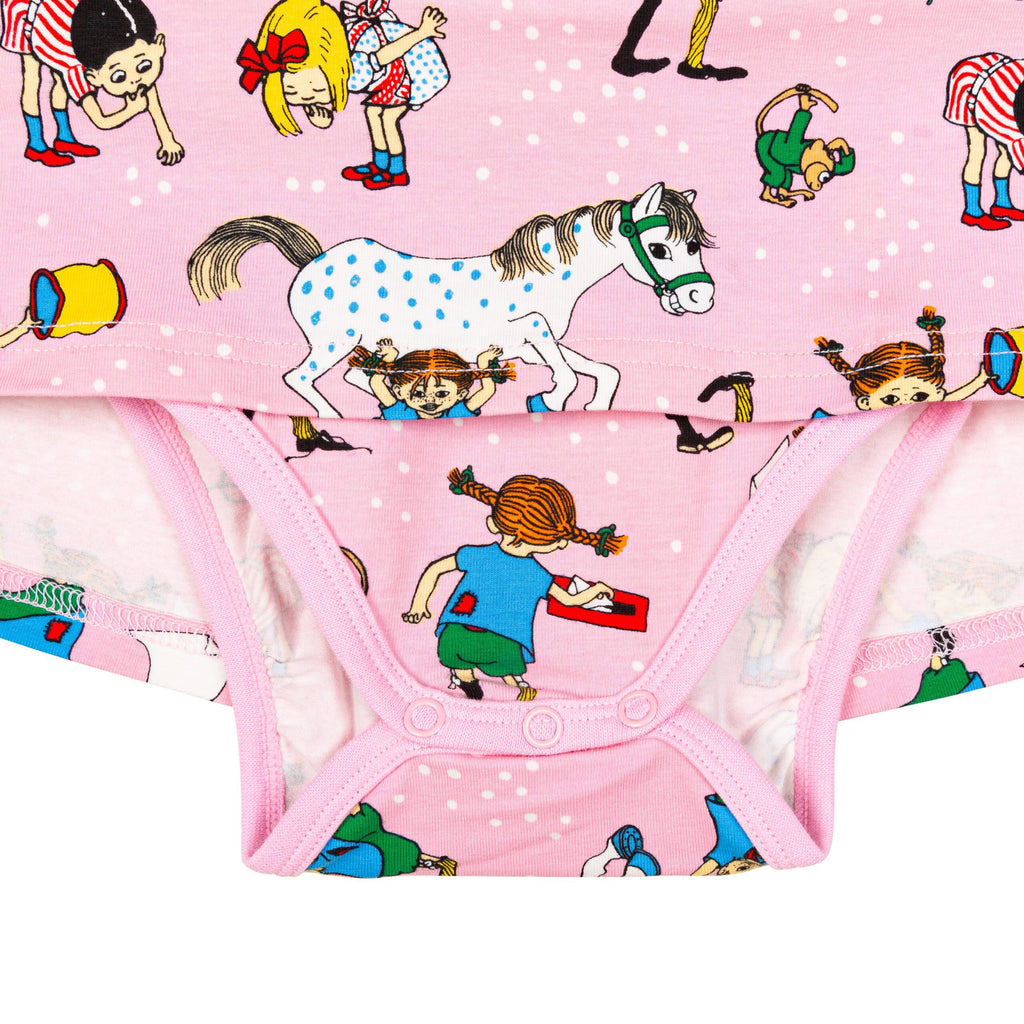 Martinex Pippi Langstrumpf Bodykleid rosa  wenige Größen jetzt reduziert!