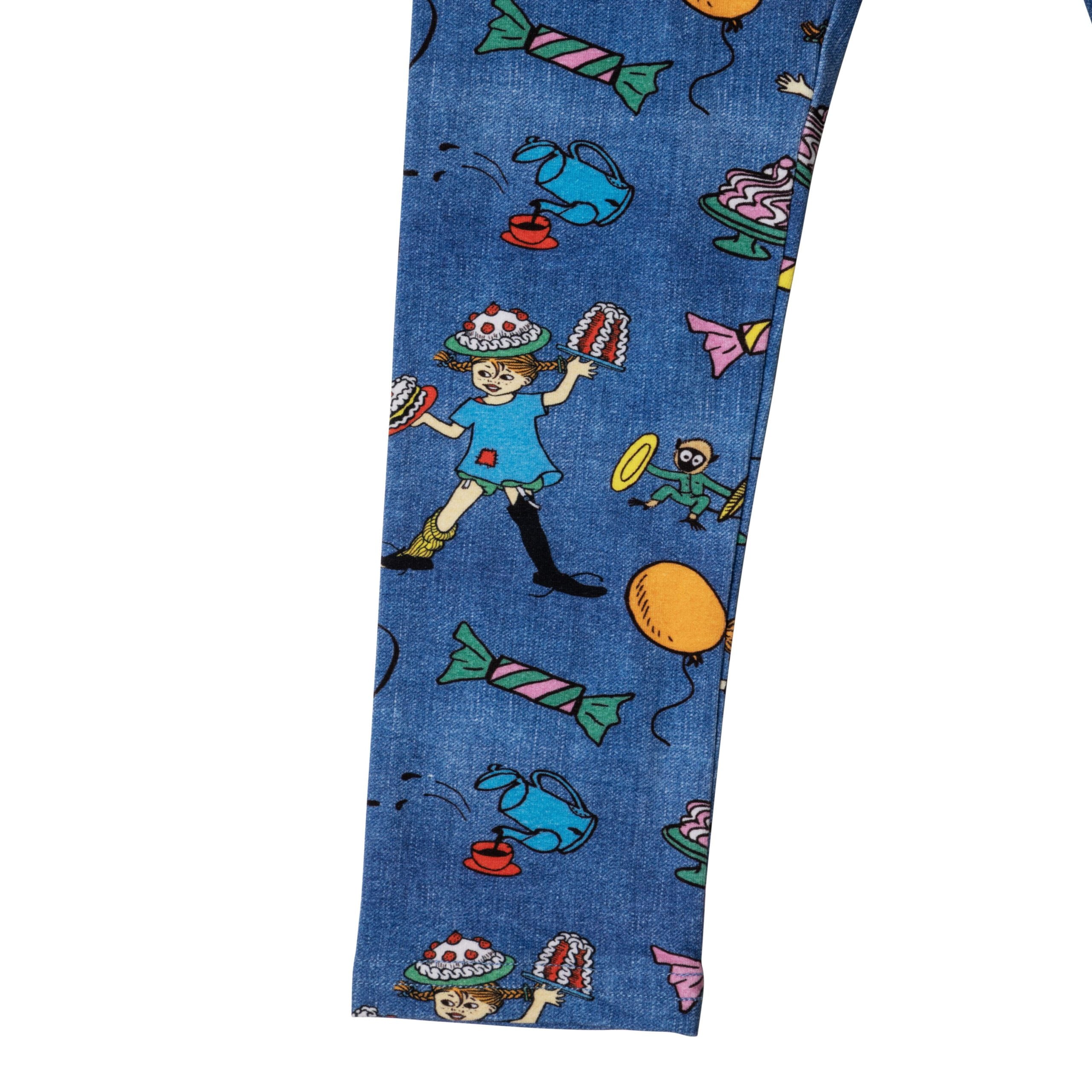 Pippi Langstrumpf Party-Pippi-Leggings Denim