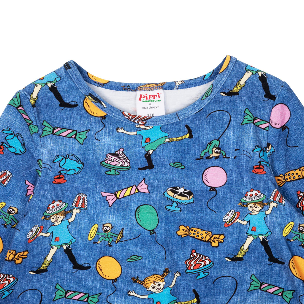 Pippi Langstrumpf Party Pippi Shirt Denim