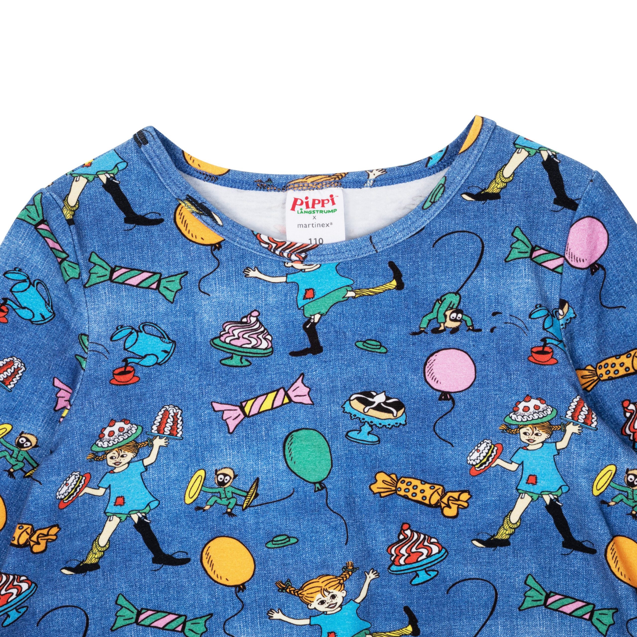 Pippi Langstrumpf Party Pippi Shirt Denim