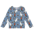 Pippi Langstrumpf - Pippi Pals Shirt Blue Shirt gestreift mit kleinem Onkel