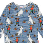 Pippi Langstrumpf - Pippi Pals Shirt Blue Shirt gestreift mit kleinem Onkel