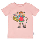 Pippi Langstrumpf Picnic T-Shirt rose -Shirt mit Pippi Print Picknick