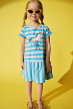 Pippi Langstrumpf - Super Strong Dress blue mit kleinem Onkel