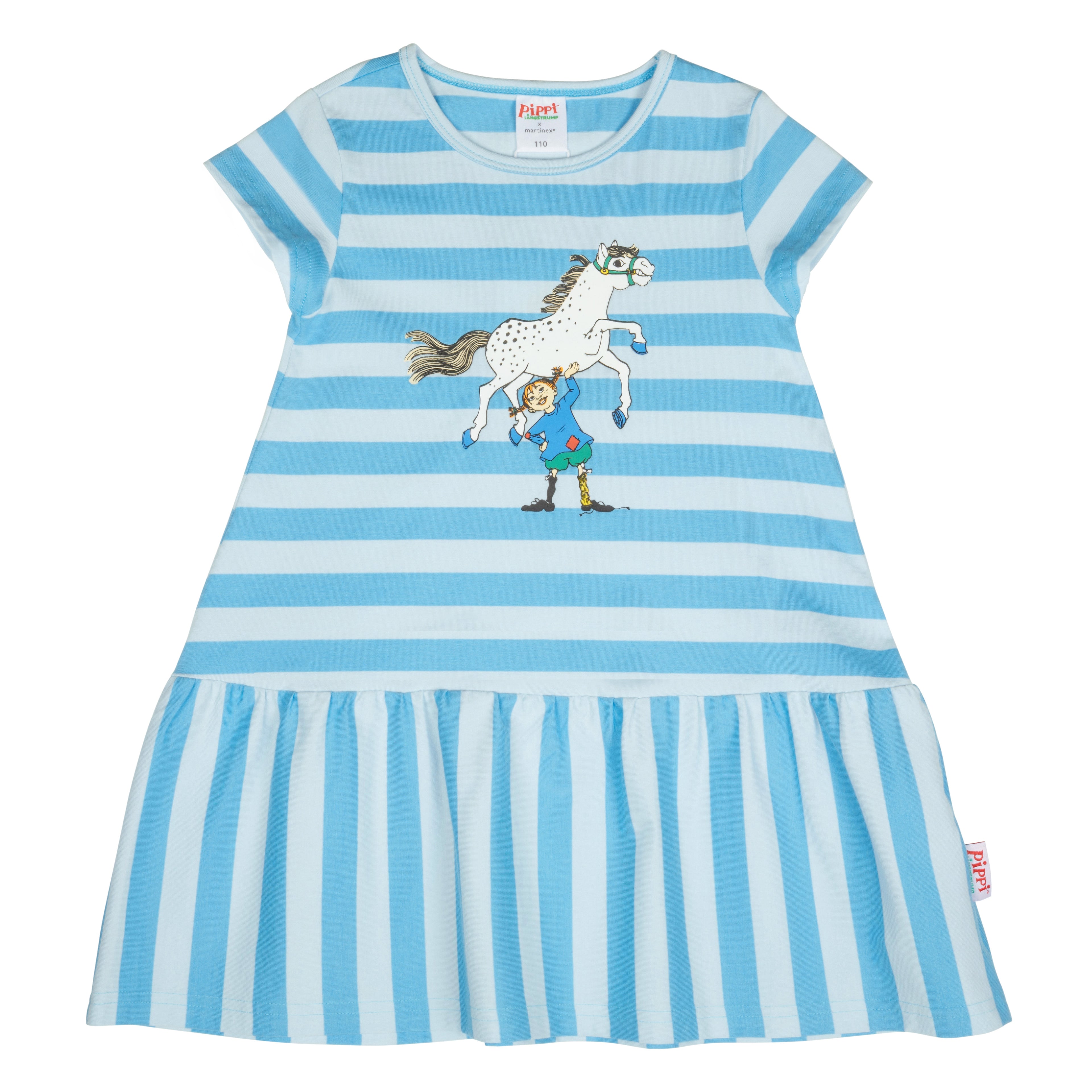Pippi Langstrumpf - Super Strong Dress blue mit kleinem Onkel