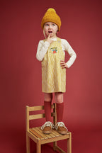 Trägerkleid Pippi Langstrumpf Striped Curry