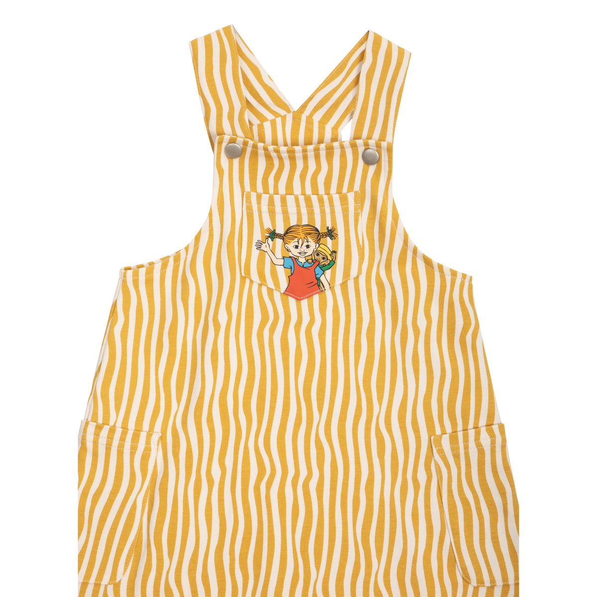 Trägerkleid Pippi Langstrumpf Striped Curry
