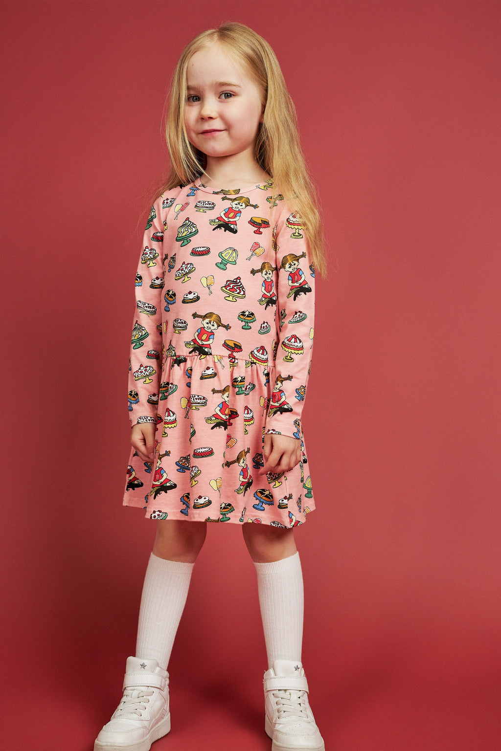Pippi Langstrumpf -  Kleid  Yummy Rosa