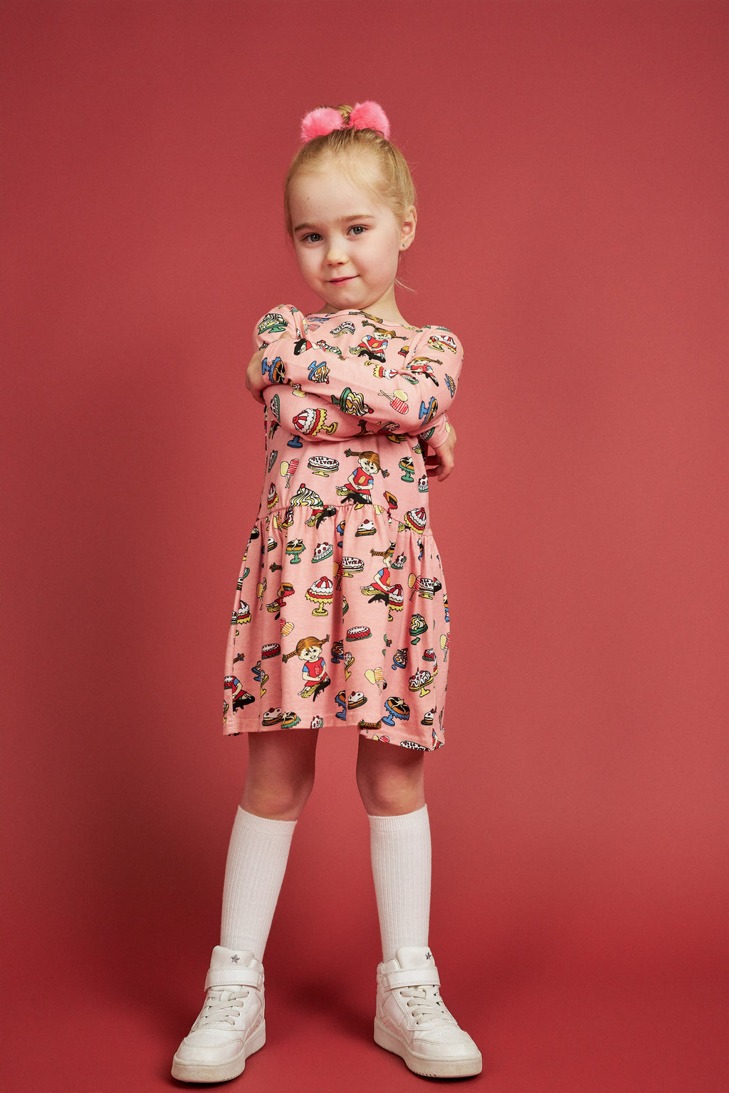 Pippi Langstrumpf -  Kleid  Yummy Rosa