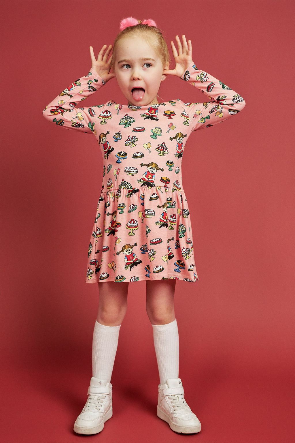 Pippi Langstrumpf -  Kleid  Yummy Rosa
