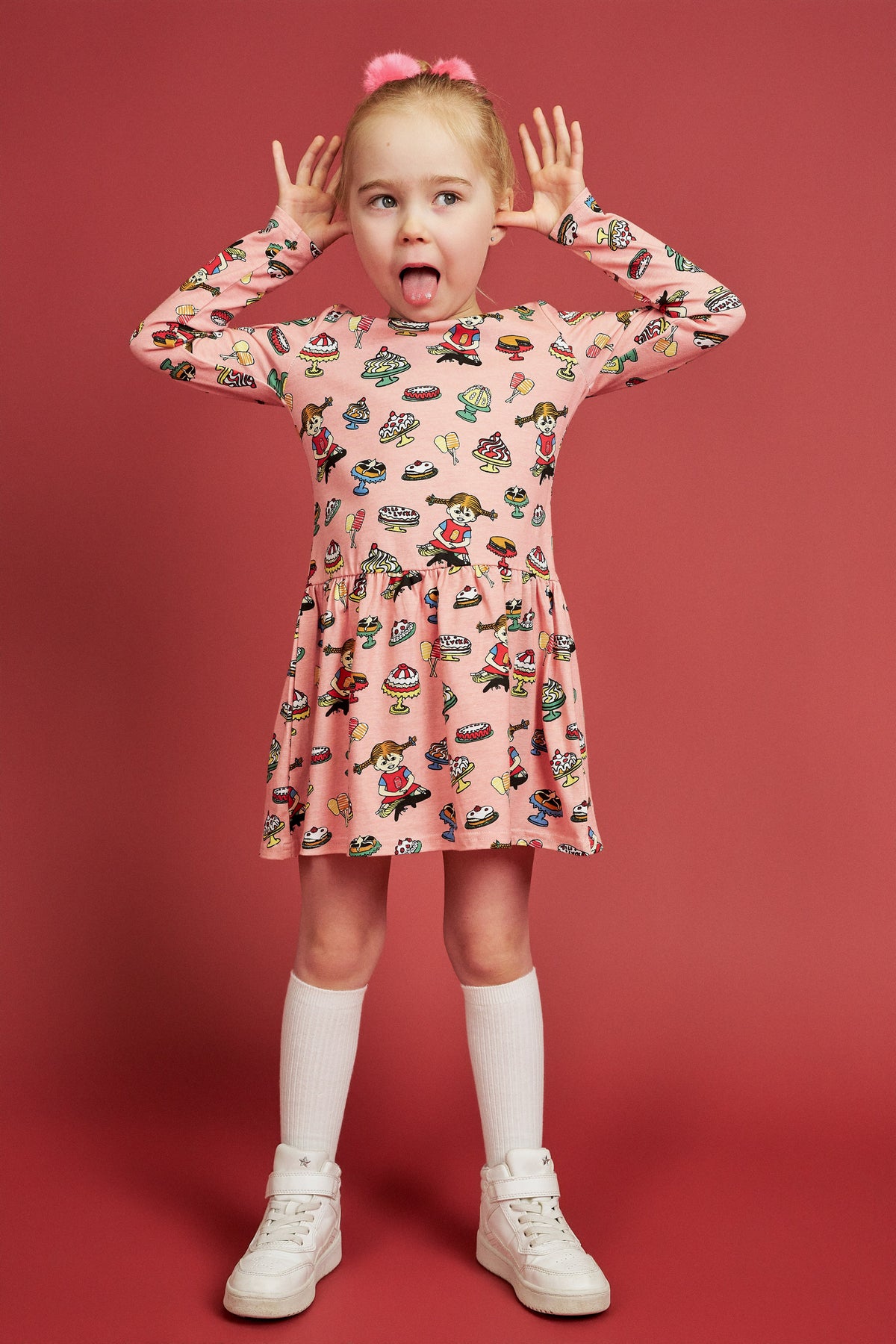 Pippi Langstrumpf -  Kleid  Yummy Rosa
