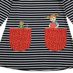 Pippi Langstrumpf -  Kleid Pippi Langstrumpf Best Buddies Blue stripes