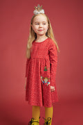 Pippi Langstrumpf - Speckled Dress red - gepunktetes rotes Kleid mit Taschen