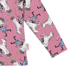 Pippi Langstrumpf - Langarmshirt  Pippi Langstrumpf mit kleinem Onkel, lila