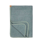 PURE PURE Baby Fleece Decke aus 60% Merino-Schurwolle und 40% Baumwolle salbei