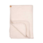 PURE PURE Baby Fleece Decke aus 60% Merino-Schurwolle und 40% Baumwolle wollweiss