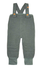 PURE PURE Kinder Walk-Latzhose salbei  80% Merinowolle kbT 20% Baumwolle Farbe salbei