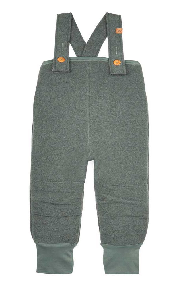 PURE PURE Kinder Walk-Latzhose salbei  80% Merinowolle kbT 20% Baumwolle Farbe salbei