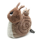 LES PTIPOTOS - 25 cm großes Plüsch-Schneckenpaar Mama & Baby, braun