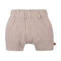 Baby Shorts aus Musseline-Biobaumwolle in Farbe oat/beige reduziert!
