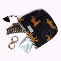 NEU Handgemachte Mini Tasche "black leopard" kikooni