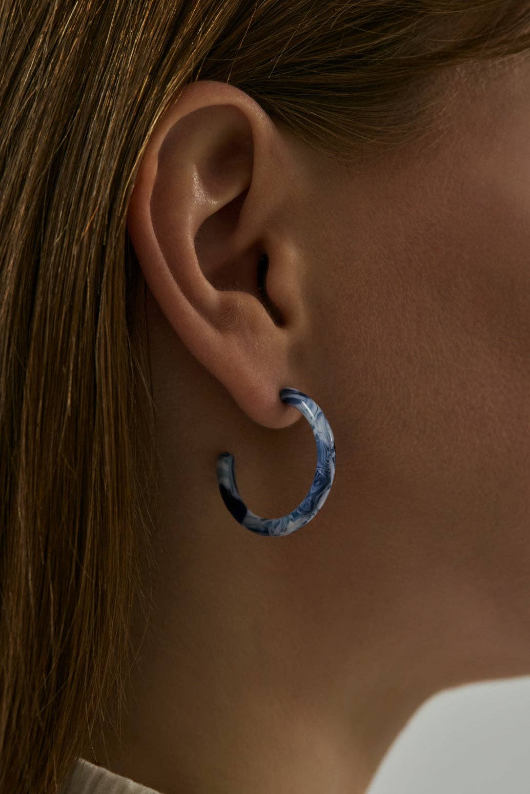 Ohrringe - Cellulose Acetat Loop Mare: Mare