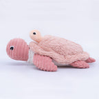 LES PTIPOTOS - 30CM MUM&BABY TURTLE PLÜSCH ROSA