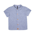 PURE PURE Leinen Hemd in Farbe blau