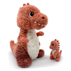 LES PTIPOTOS - 27 cm Plüsch Mama & Baby T-Rex
