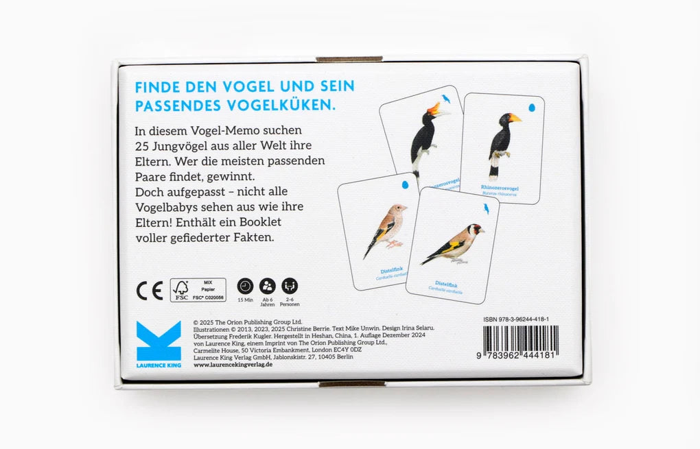 LAURENCE KING VERLAG - Finde das Vogelbaby - Memory ab 6 Jahre