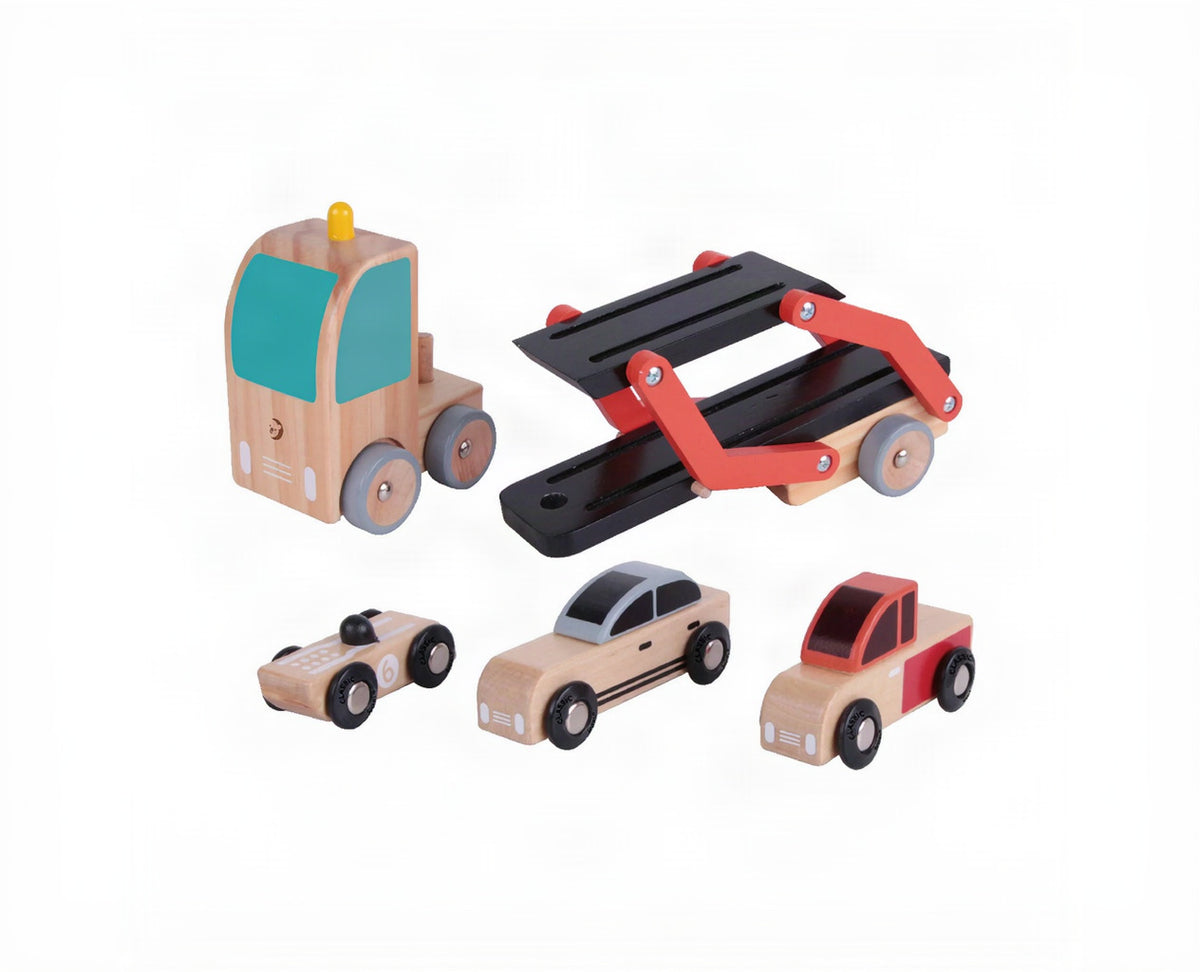 Classic World Autotransporter rot: 26,5x7x15 cm / Ab 18 Monaten