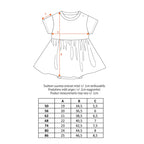 Babybodykleid kurzarm geblümt - short-sleeved bodysuit dress, pink