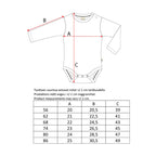 Baby Bluebird Body white/blue - Gemusterter Body mit Blaumeise