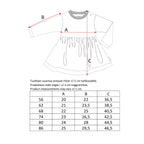 Plums Baby dress - Babykleid, hellrosa bedruckt