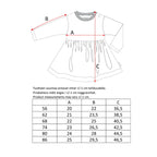 Babybodykleid  mit Zitronenprint - Lemon short-sleeved bodysuit dress, natural white