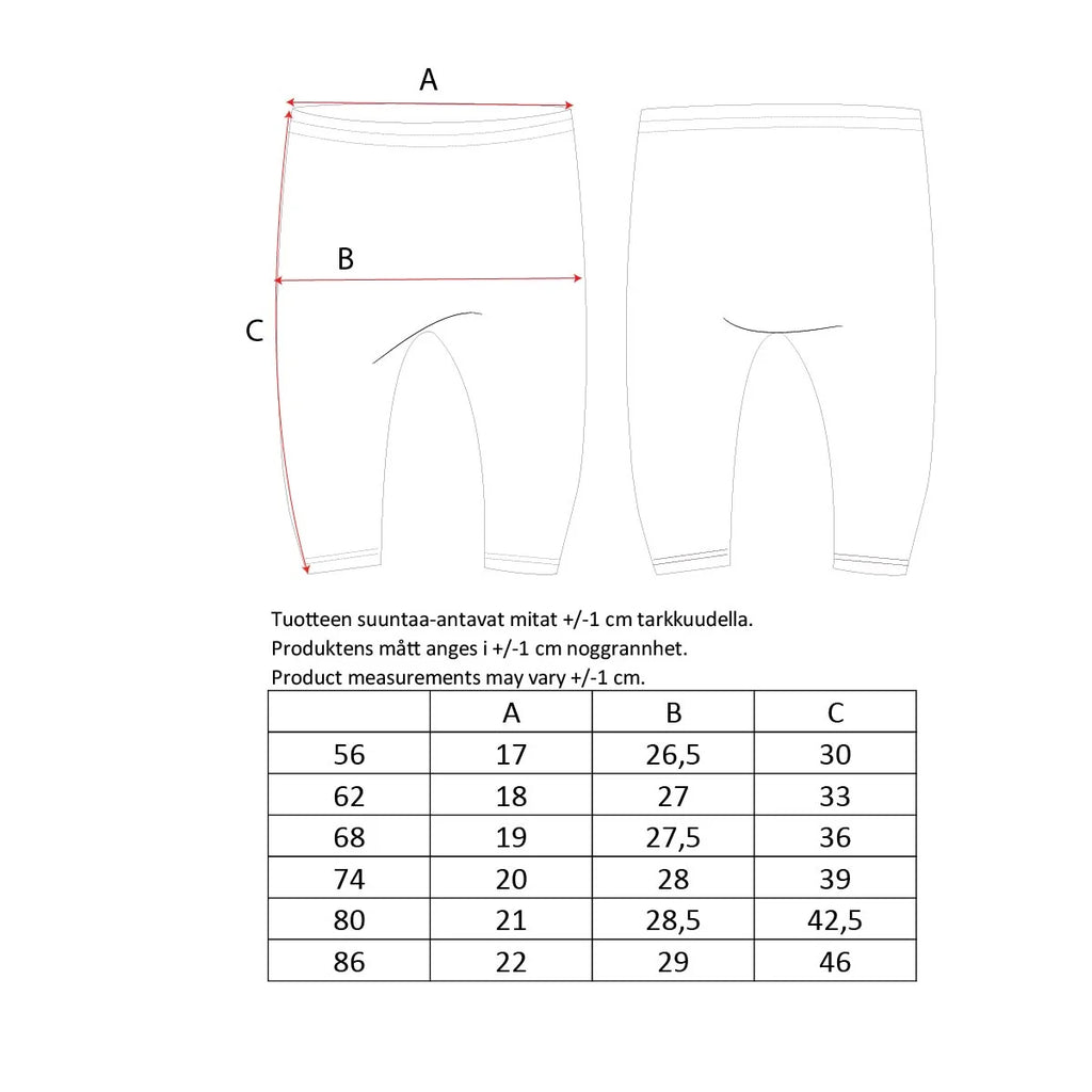 Ma-ia Family - Bloomy baby leggings, dark red