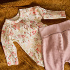 Ma-ia  Aaro trousers, Babyhose aus Feincordjersey light rose noch in Gr. 74 vorrätig
