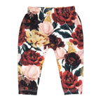 Ma-ia Family - Bloomy baby leggings, dark red