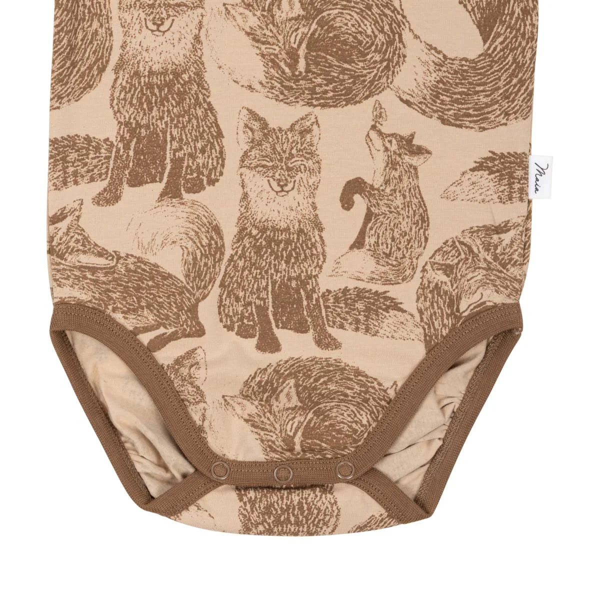 Ma-ia Family -Foxes bodysuit, beige Body mit Allover Fuchsprint