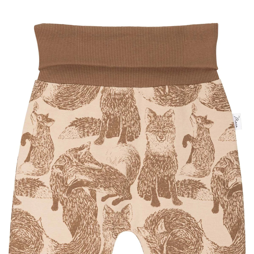 Ma-ia Family - Foxes babies sweatpants, beige